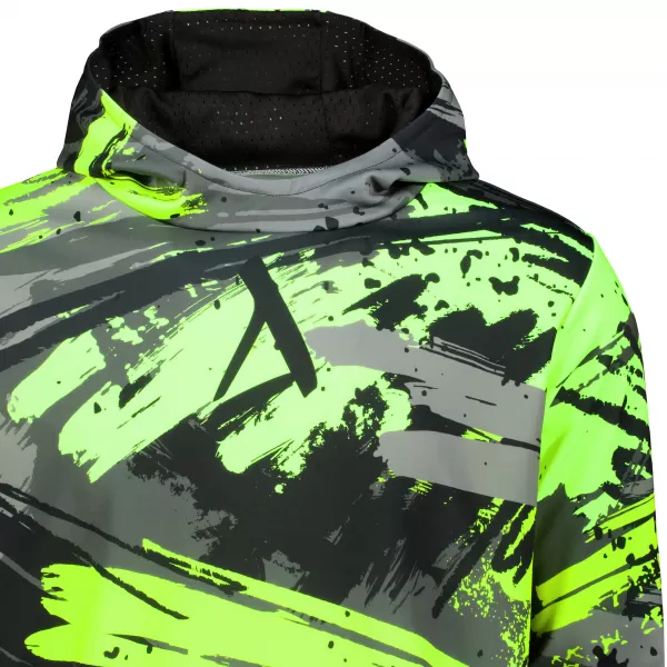  Moški premium pulover ALTISPORT VOJ/ALM014MI01 ČRNA IN ZELENA 