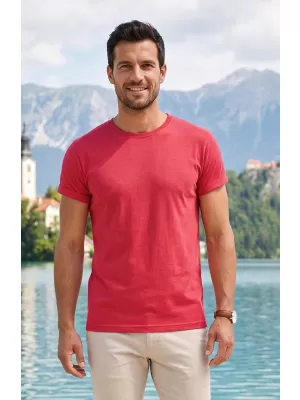 Moška majica s kratkimi rokavi ALTISPORT NoPrint NP/ALM361 RDEČI POUDAREK