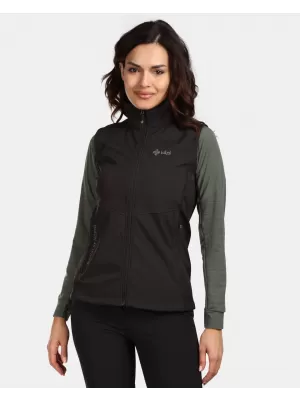 Ženski softshell telovnik KILPI SOIL-W VL0113KI ČRNA