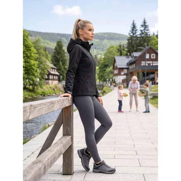  Ženska softshell jakna ALTISPORT NoPrint NP/ALW125 ČRNA 