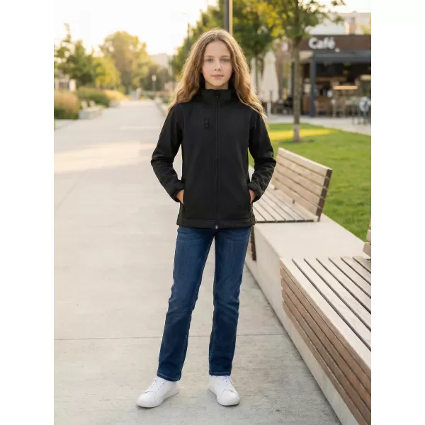  Otroška softshell jakna ALTISPORT NoPrint NP/ALK535 ČRNA 