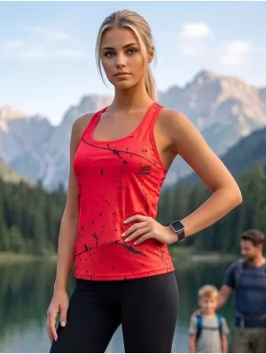 Ženski vrhunski funkcionalni brezrokavnik ALTISPORT VOJ/ALW034TIL01 RDEČA