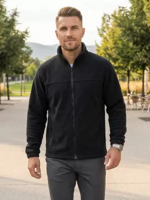 Moški pulover iz flisa ALTISPORT NoPrint NP/ALM105 EBENOVINASTO SIVA