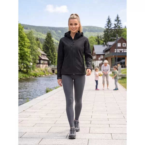  Ženska softshell jakna ALTISPORT NoPrint NP/ALW125 ČRNA 