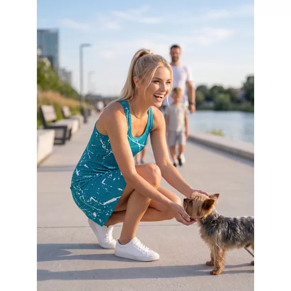  Ženska vrhunska funkcionalna brezrokavna obleka ALTISPORT VOJ/ALW034SAT01 SMARAGDNO 