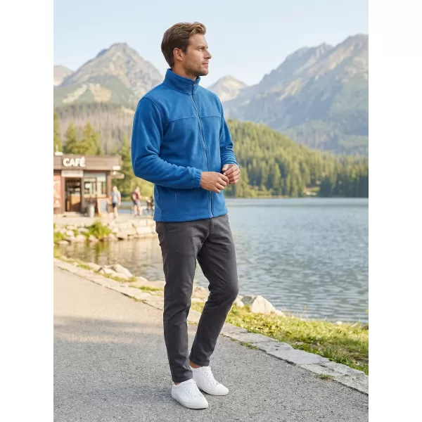  Moški pulover iz flisa ALTISPORT NoPrint NP/ALM105 AZURNO MODRA 