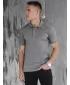 Moška T -majica z ovratnikom DSTREET PX0599 TEMNO MODRA