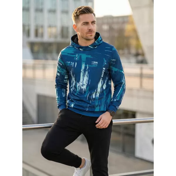  Moški premium pulover ALTISPORT VOJ/ALM010MI01 SMARAGDNO/MODRA 