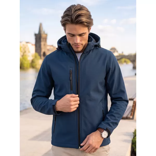  Moška softshell jakna ALTISPORT NoPrint NP/ALM225 MORNARSKO MODRA 