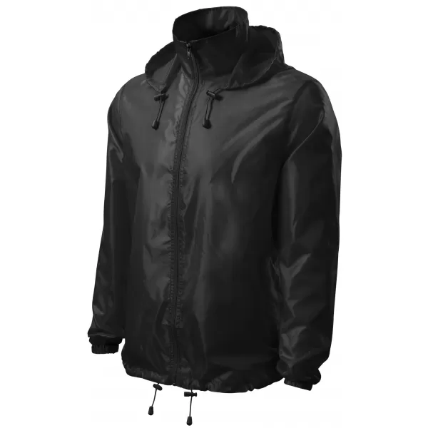  Unisex vetrovka ALTISPORT NoPrint NP/ALU425 ČRNA 