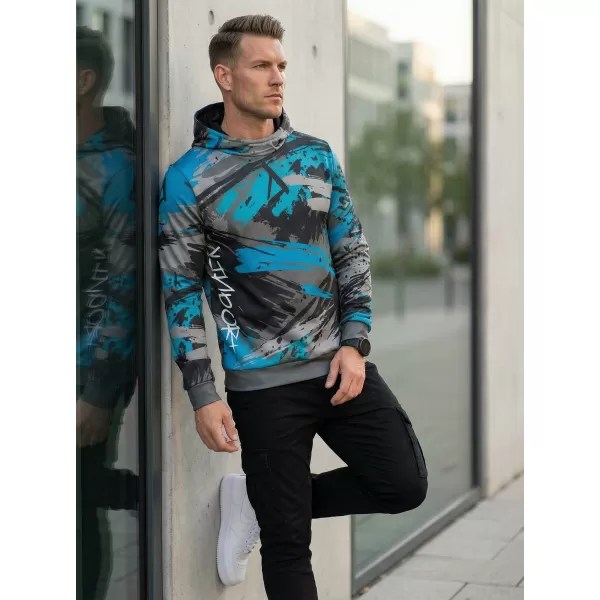  Moški premium pulover ALTISPORT VOJ/ALM014MI01 ČRNA/KEROZIN 