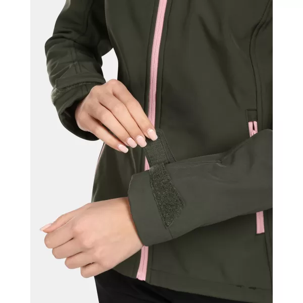  Ženska softshell jakna KILPI RAVIA-W VL0109KI TEMNO ZELENA 