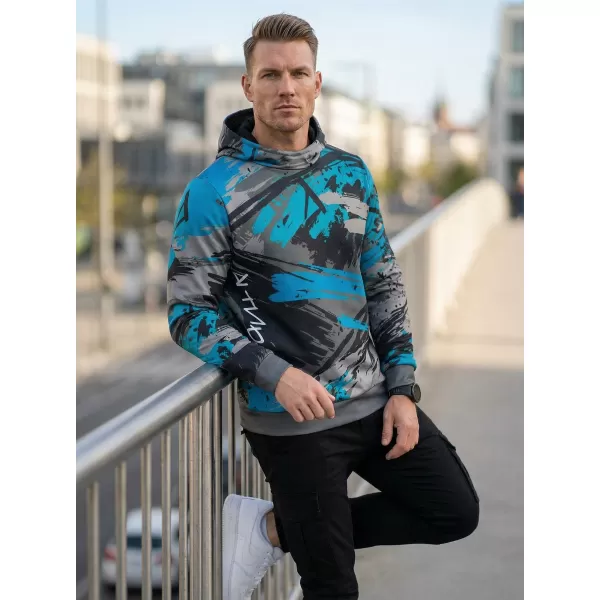  Moški premium pulover ALTISPORT VOJ/ALM014MI01 ČRNA/KEROZIN 