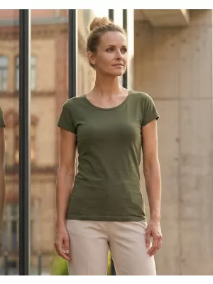 Ženska majica s kratkimi rokavi ALTISPORT NP/ALW221 VOJAŠKI