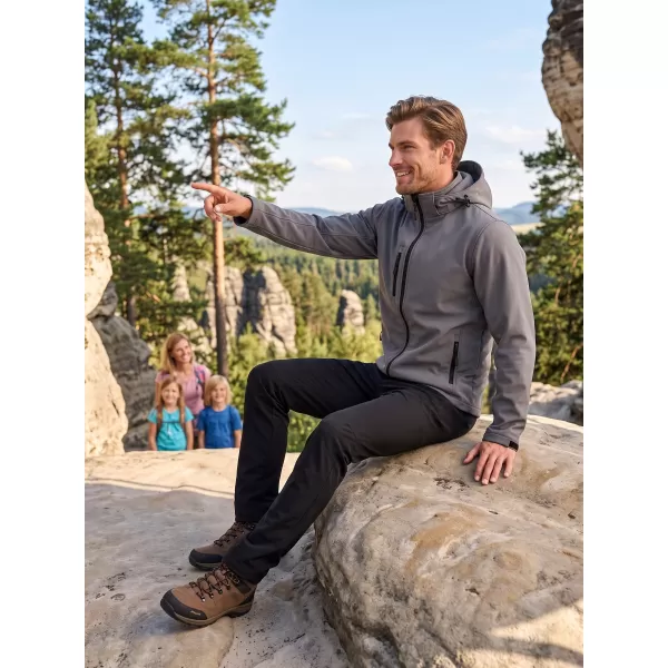  Moška softshell jakna ALTISPORT NoPrint NP/ALM225 TEMNO SIVI POUDARKI 