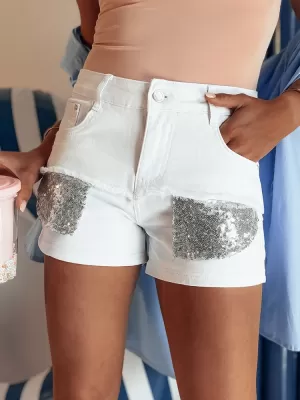 Kratke hlače DSTREET SHINEWEAR SY0339 BELA