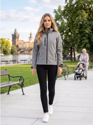 Ženska softshell jakna ALTISPORT NoPrint NP/ALW125 JEKLENO SIVA
