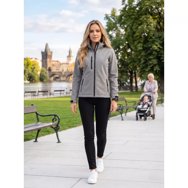  Ženska softshell jakna ALTISPORT NoPrint NP/ALW125 JEKLENO SIVA 