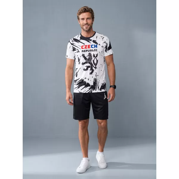  Moška premium funkcionalna majica s kratkimi rokavi ALTISPORT x CZE VOJ/ALM036TR01 ABSTRAKCIJA 