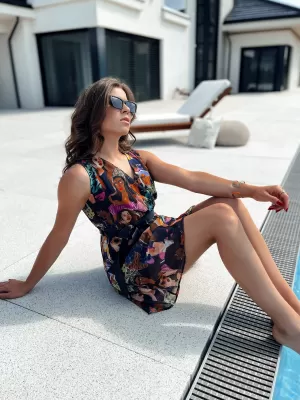 Obleka DSTREET ISABELLA EY2503 ČRN