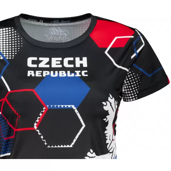 Ženska premium funkcionalna majica ALTISPORT x CZE VOJ/ALW036TR01 HEKSA ČRNA 