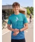 Moška premium funkcionalna majica s kratkimi rokavi ALTISPORT VOJ/ALM031TR01 SMARAGDNO/MODRA
