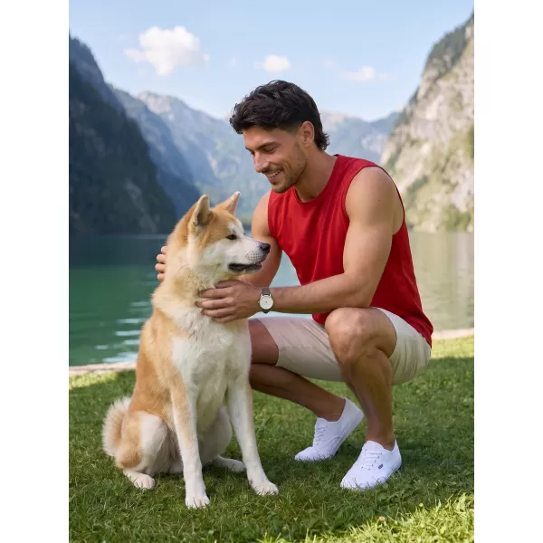  Moški funkcionalni brezrokavnik ALTISPORT NoPrint NP/ALM028 RDEČA 