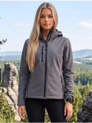 Ženska softshell jakna ALTISPORT NoPrint NP/ALW125 TEMNO SIVI POUDARKI