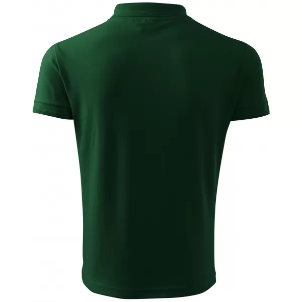  Moška majica s kratkimi rokavi z ovratnikom ALTISPORT NoPrint NP/ALM302 TEMNO ZELENA 