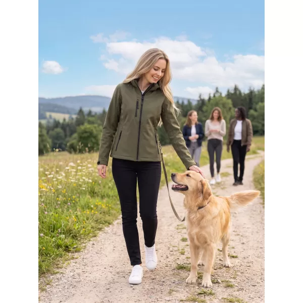  Ženska softshell jakna ALTISPORT NoPrint NP/ALW125 VOJAŠKI 