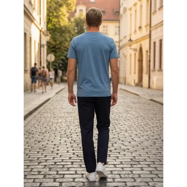 Moška majica s kratkimi rokavi ALTISPORT CARRYOVER ALM160AL805 DENIM 