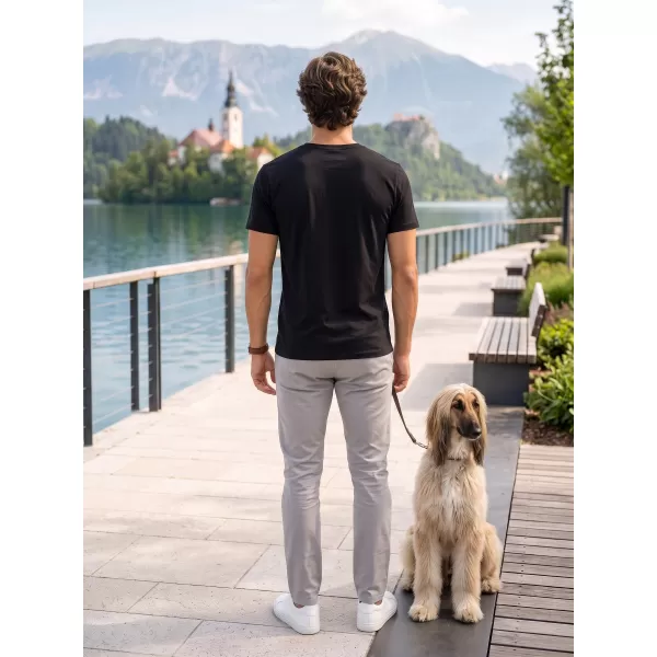  Moška majica s kratkimi rokavi ALTISPORT NoPrint NP/ALM007 ČRNA 