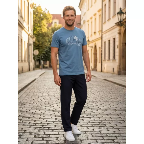  Moška majica s kratkimi rokavi ALTISPORT CARRYOVER ALM160AL805 DENIM 
