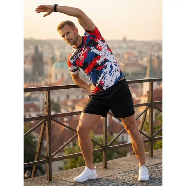  Moška premium funkcionalna majica s kratkimi rokavi ALTISPORT x CZE VOJ/ALM036TR01 ČEŠKI 