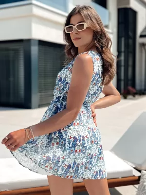 Obleka DSTREET ISABELLA EY2497 BELA