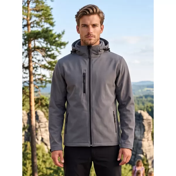  Moška softshell jakna ALTISPORT NoPrint NP/ALM225 TEMNO SIVI POUDARKI 