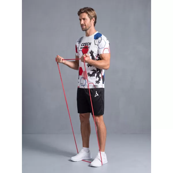  Moška premium funkcionalna majica s kratkimi rokavi ALTISPORT x CZE VOJ/ALM036TR01 HEKSA BELA 
