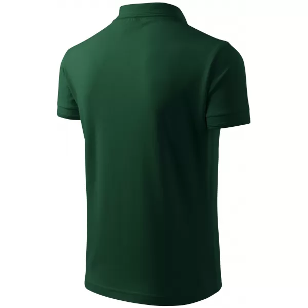  Moška majica s kratkimi rokavi z ovratnikom ALTISPORT NoPrint NP/ALM302 TEMNO ZELENA 