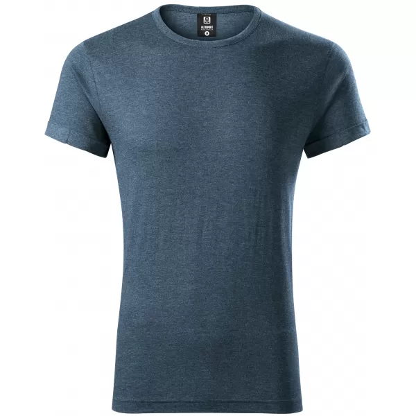  Moška majica s kratkimi rokavi ALTISPORT NoPrint NP/ALM361 TEMNI DENIM POUDARKI 