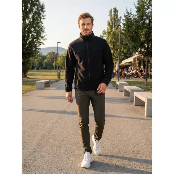  Moški pulover iz flisa ALTISPORT NoPrint NP/ALM105 ČRNA 