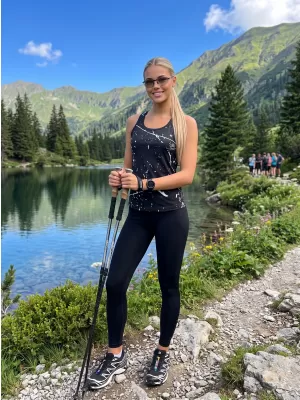 Ženski vrhunski funkcionalni brezrokavnik ALTISPORT VOJ/ALW034TIL01 ČRNA