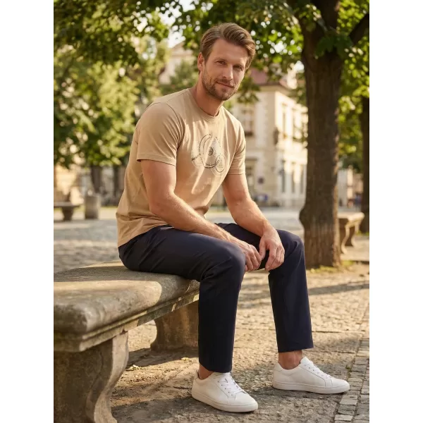  Moška majica s kratkimi rokavi ALTISPORT CARRYOVER ALM160AL805 PEŠČENO 