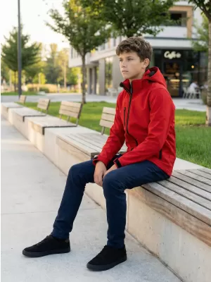 Otroška softshell jakna ALTISPORT NoPrint NP/ALK535 RDEČA