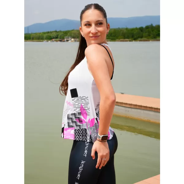  Ženski vrhunski funkcionalni brezrokavnik ALTISPORT VOJ/ALW009TIL01 BELA 