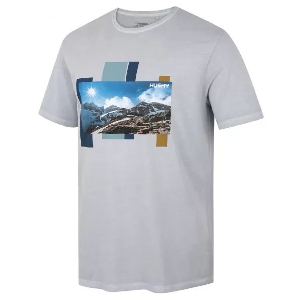  Srajca HUSKY TEE SKYLINE M SVETLO SIVA 