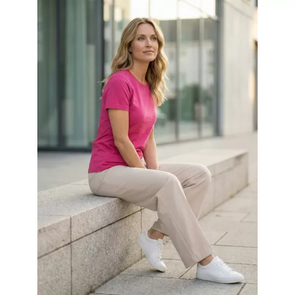  Ženska majica s kratkimi rokavi ALTISPORT NoPrint NP/ALW331 MAGENTA 
