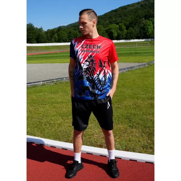  Moška premium funkcionalna majica s kratkimi rokavi ALTISPORT x CZE VOJ/ALM036TR01 LEV 