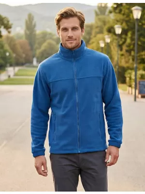 Moški pulover iz flisa ALTISPORT NoPrint NP/ALM105 AZURNO MODRA