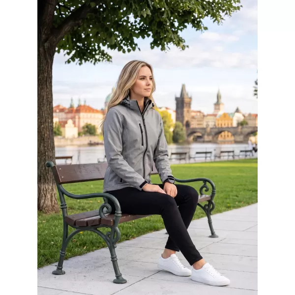  Ženska softshell jakna ALTISPORT NoPrint NP/ALW125 JEKLENO SIVA 