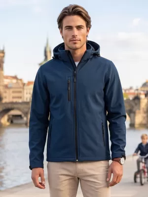 Moška softshell jakna ALTISPORT NoPrint NP/ALM225 MORNARSKO MODRA